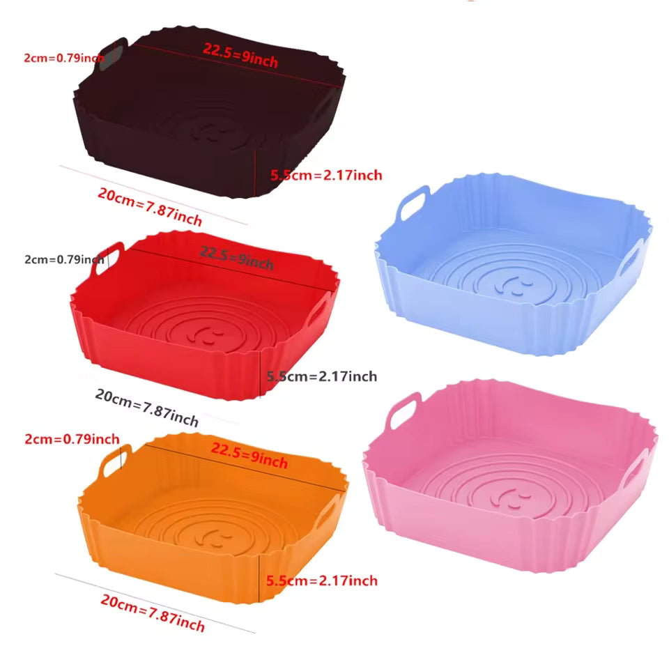 silicone air fryer liner Silicone Pot Basket Liners 6.3inch Round Non-stick