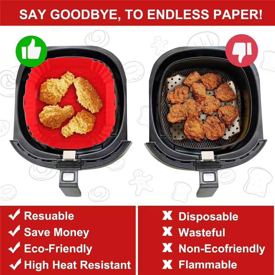 silicone air fryer liner Silicone Pot Basket Liners 6.3inch Round Non-stick