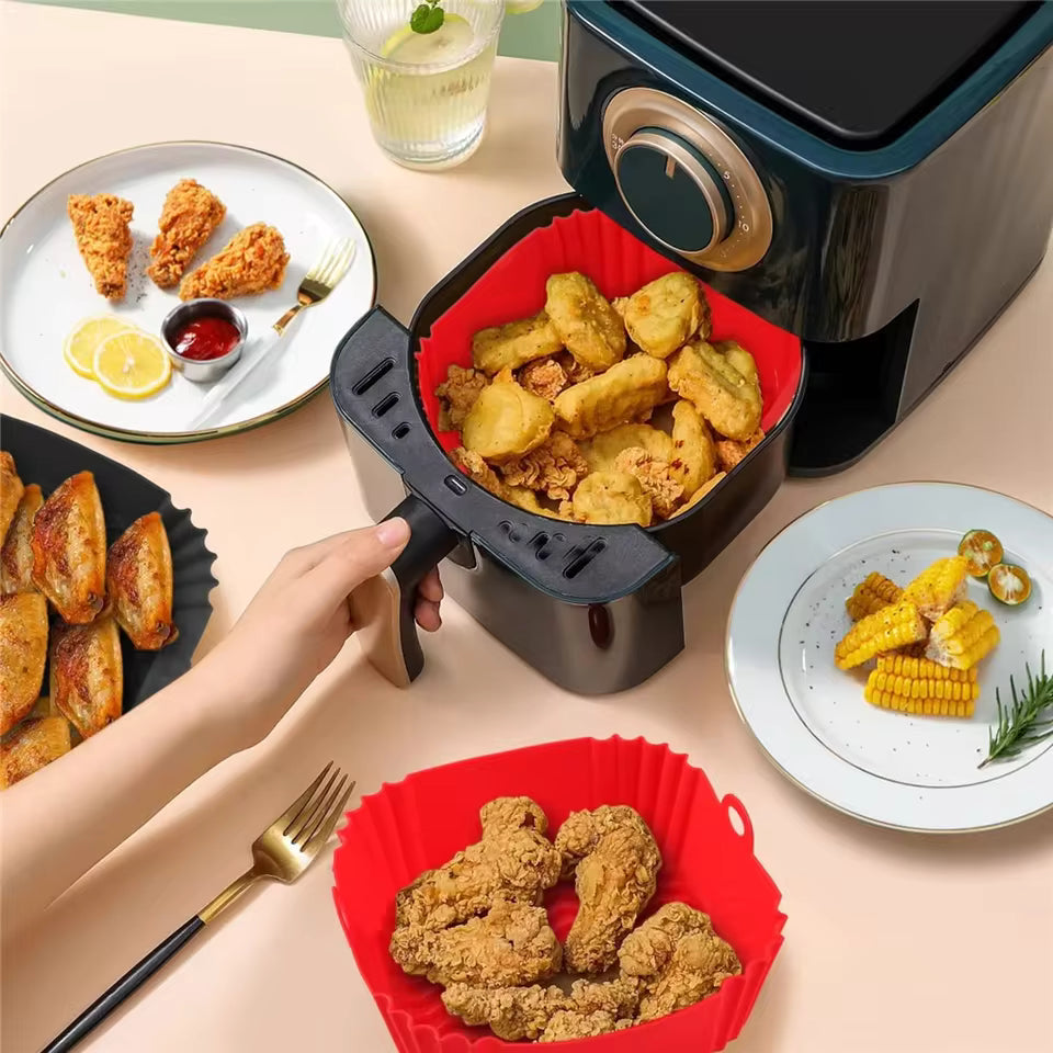 silicone air fryer liner Silicone Pot Basket Liners 6.3inch Round Non-stick