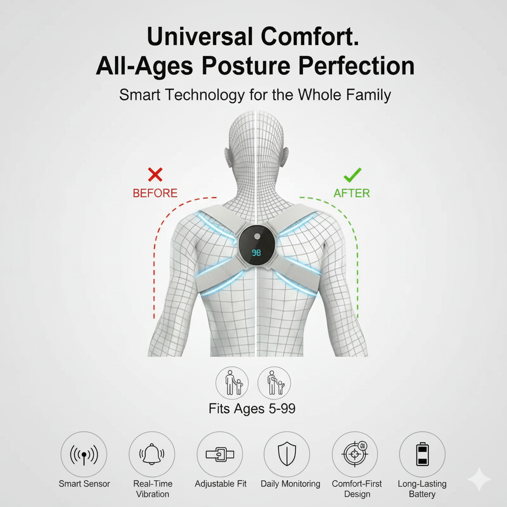 Back Posture Corrector Belt Adjustable Back Brace Straightener For Men Women