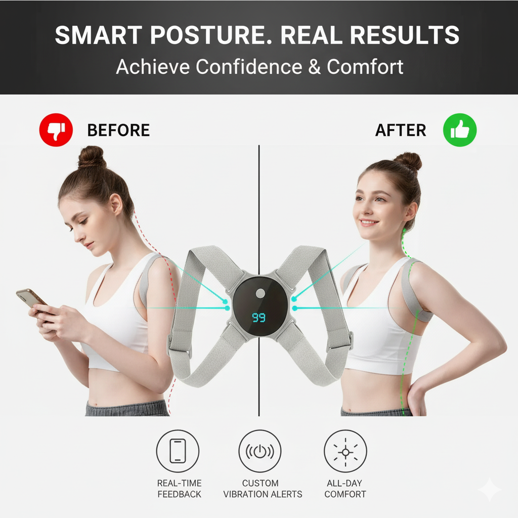 Back Posture Corrector Belt Adjustable Back Brace Straightener For Men Women