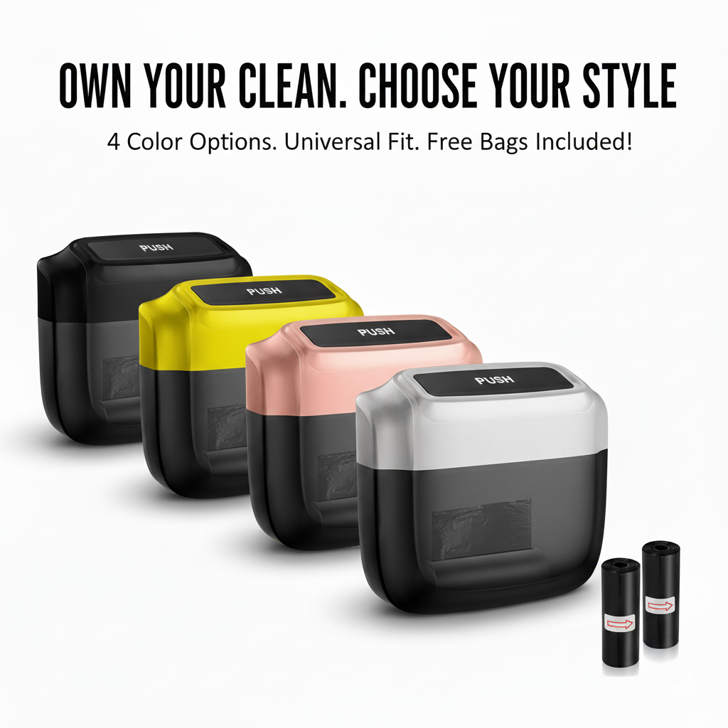 Portable Car Trash Can Garbage Bin Bag Organizer for Vehicles Waterproof