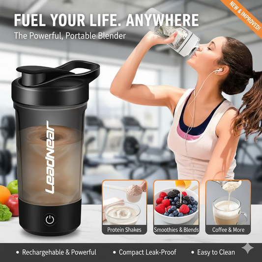 450ML Electric Protein Mixer Shaker Bottle Vortex Cup Blender Drink Portable US