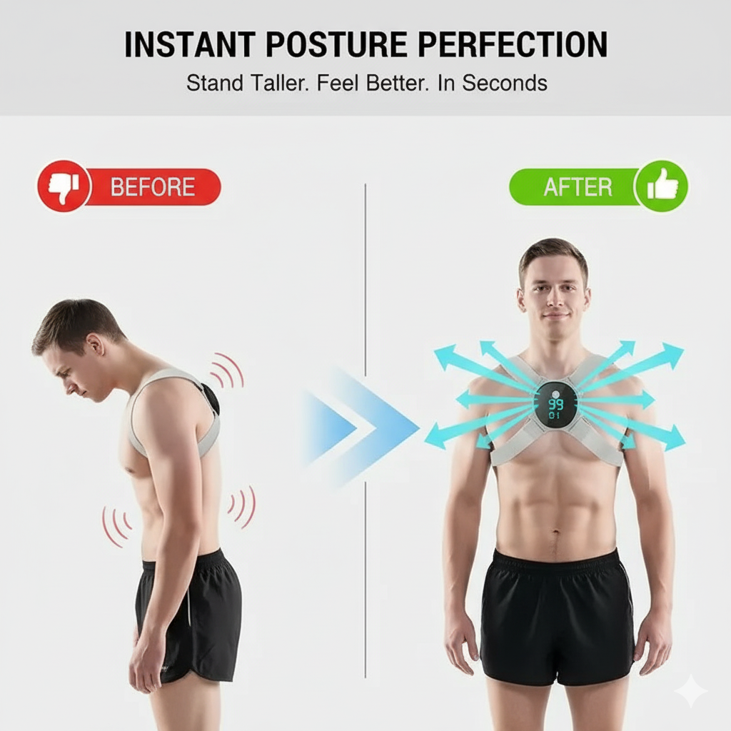 Back Posture Corrector Belt Adjustable Back Brace Straightener For Men Women