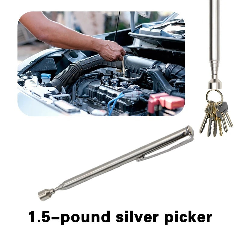 3pcs Magnet Pickup Tool Stick Telescoping Include 8 lb Grabber Extend