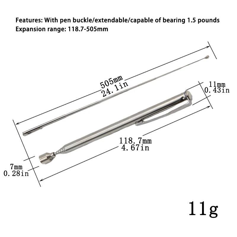 3pcs Magnet Pickup Tool Stick Telescoping Include 8 lb Grabber Extend