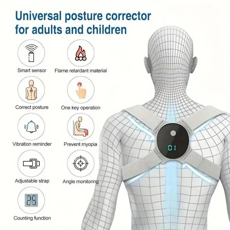 Back Posture Corrector Belt Adjustable Back Brace Straightener For Men Women