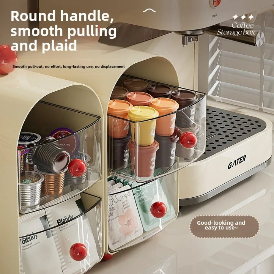 Coffee Pod Drawer for K Cup Storage Drawer Holder, Capacity Pods Organizer