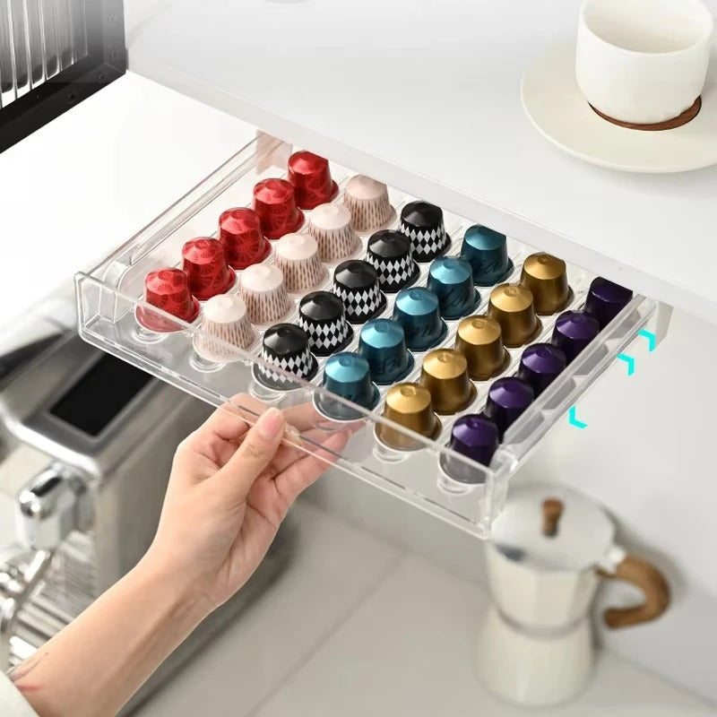 Coffee Pod Holder Compatible with Kcup Pods Coffee Holder Drawer Organizer Tray
