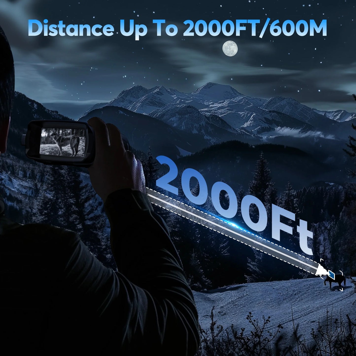Share Night Vision Goggles Infrared Digital Binoculars For lotal Darkness Sunreillance
