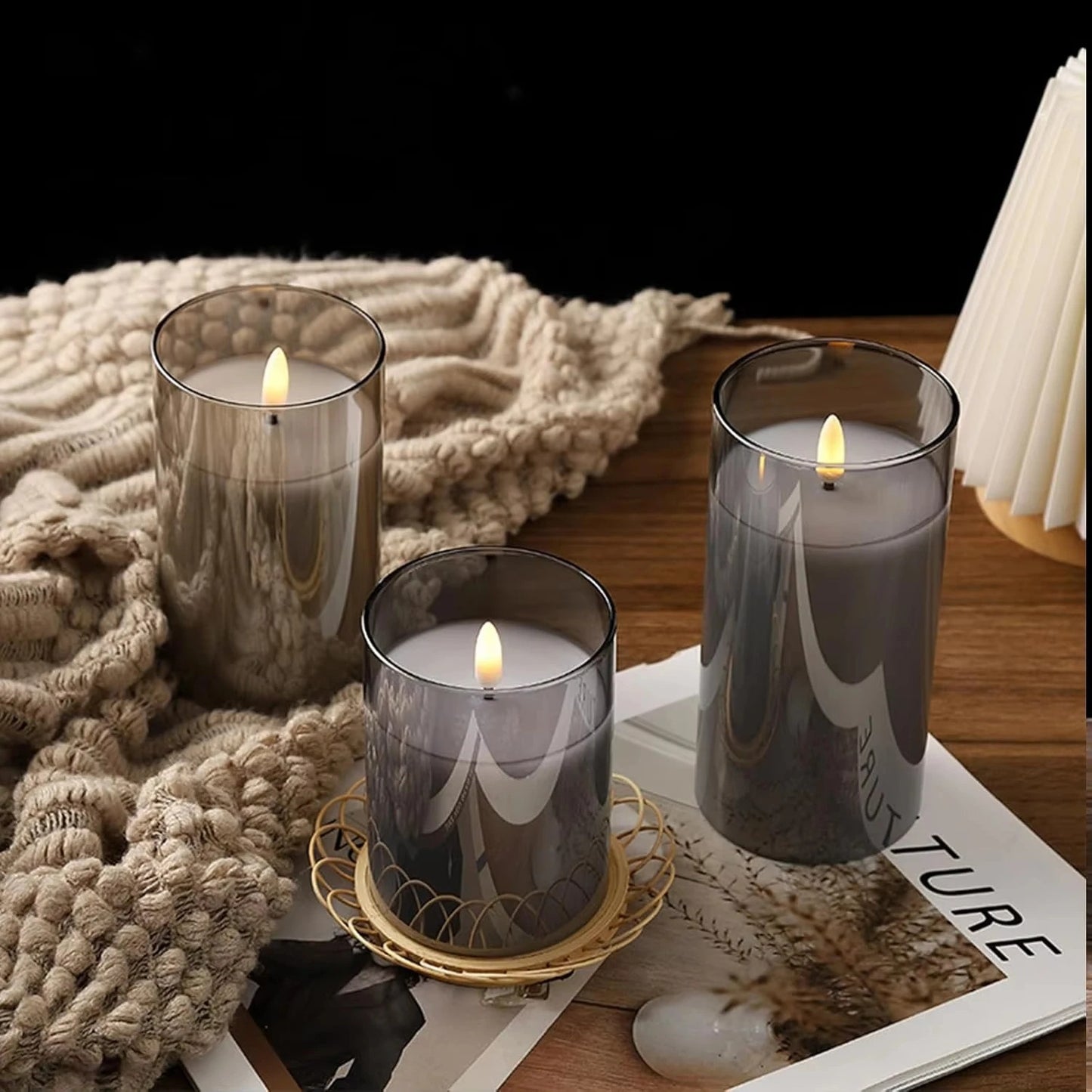 LED Candle Light 3 In 1 Flameless Candles with Remote Battery Operated halloween