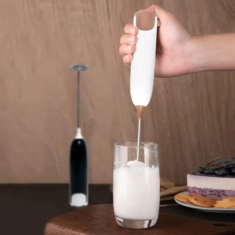 Electric Milk Frother Handheld Whisk Mixer Stirrer Coffee Egg USB Rechargeable