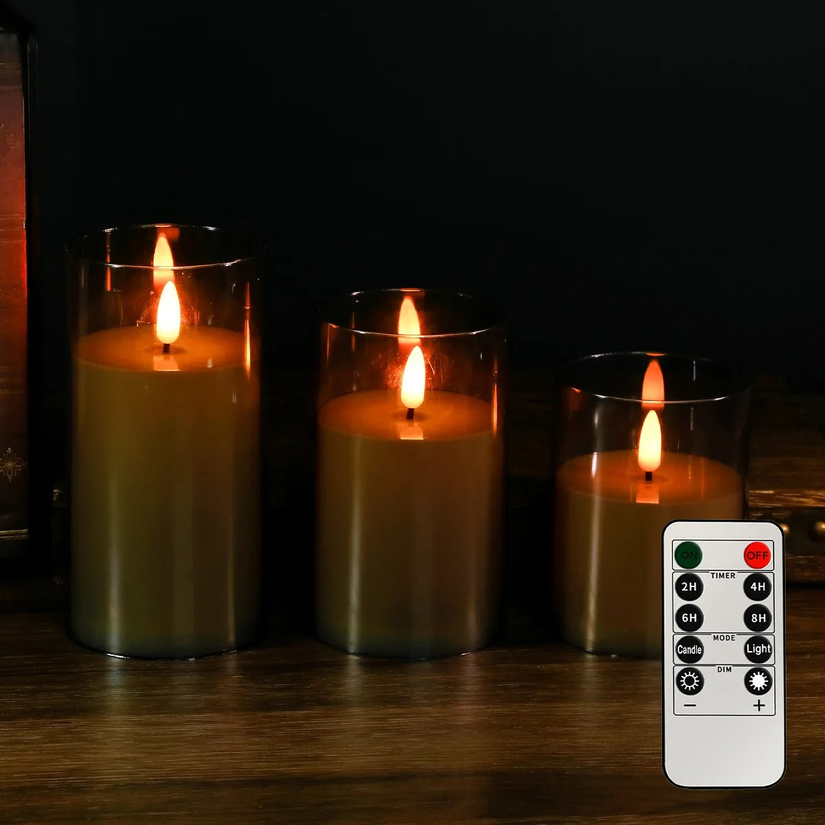 LED Candle Light 3 In 1 Flameless Candles with Remote Battery Operated halloween