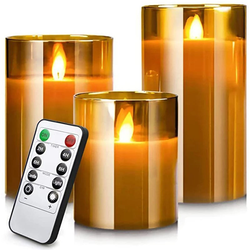 LED Candle Light 3 In 1 Flameless Candles with Remote Battery Operated halloween