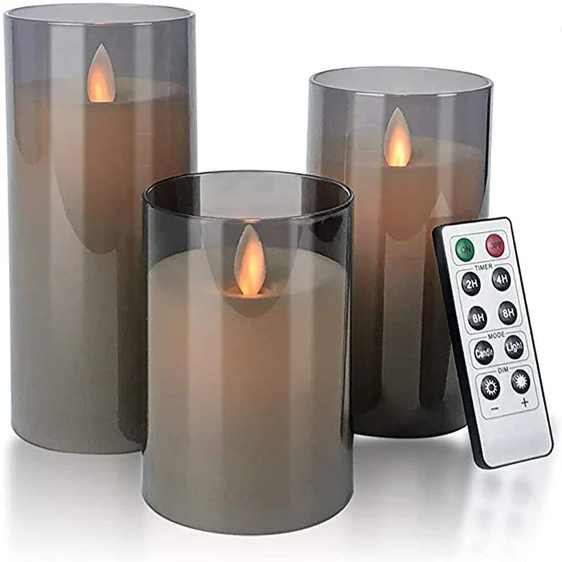 LED Candle Light 3 In 1 Flameless Candles with Remote Battery Operated halloween