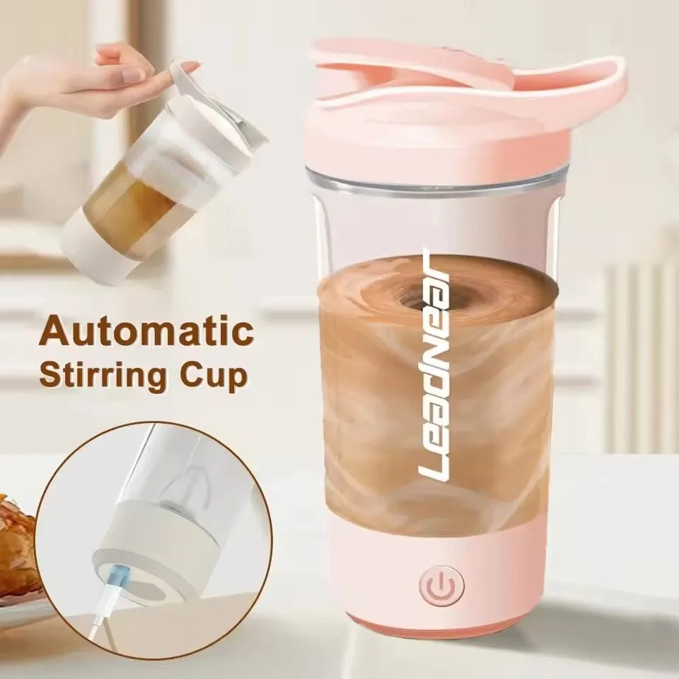 450ML Electric Protein Mixer Shaker Bottle Vortex Cup Blender Drink Portable US
