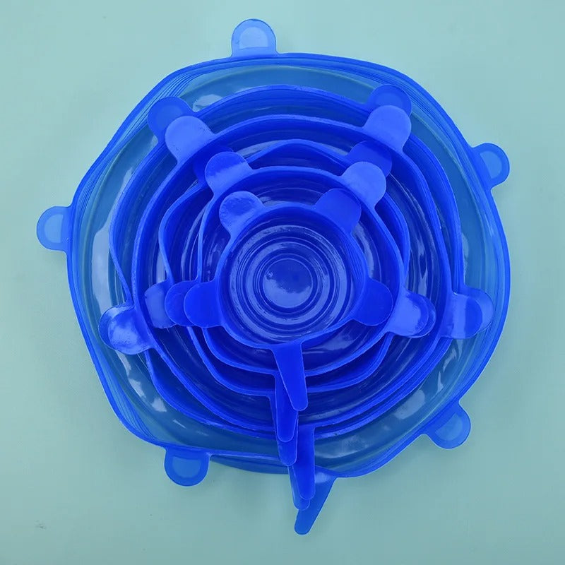 24pc Silicone Stretch Lids Reusable Durable Food Storage For Bowls Cover