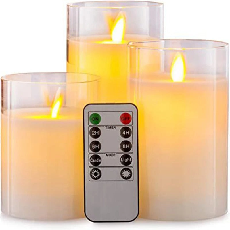 LED Candle Light 3 In 1 Flameless Candles with Remote Battery Operated halloween