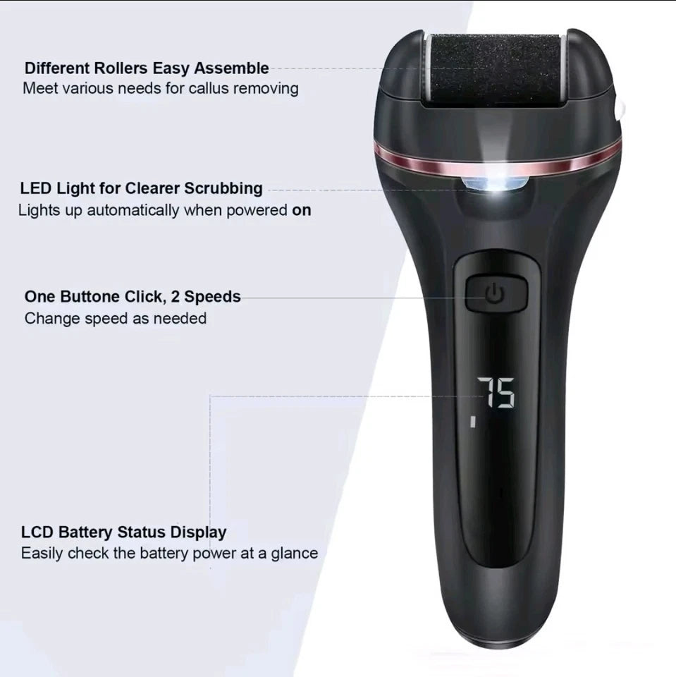 Pro Electric Foot Grinder File Callus Remover Dead Skin Power Pedicure Tool