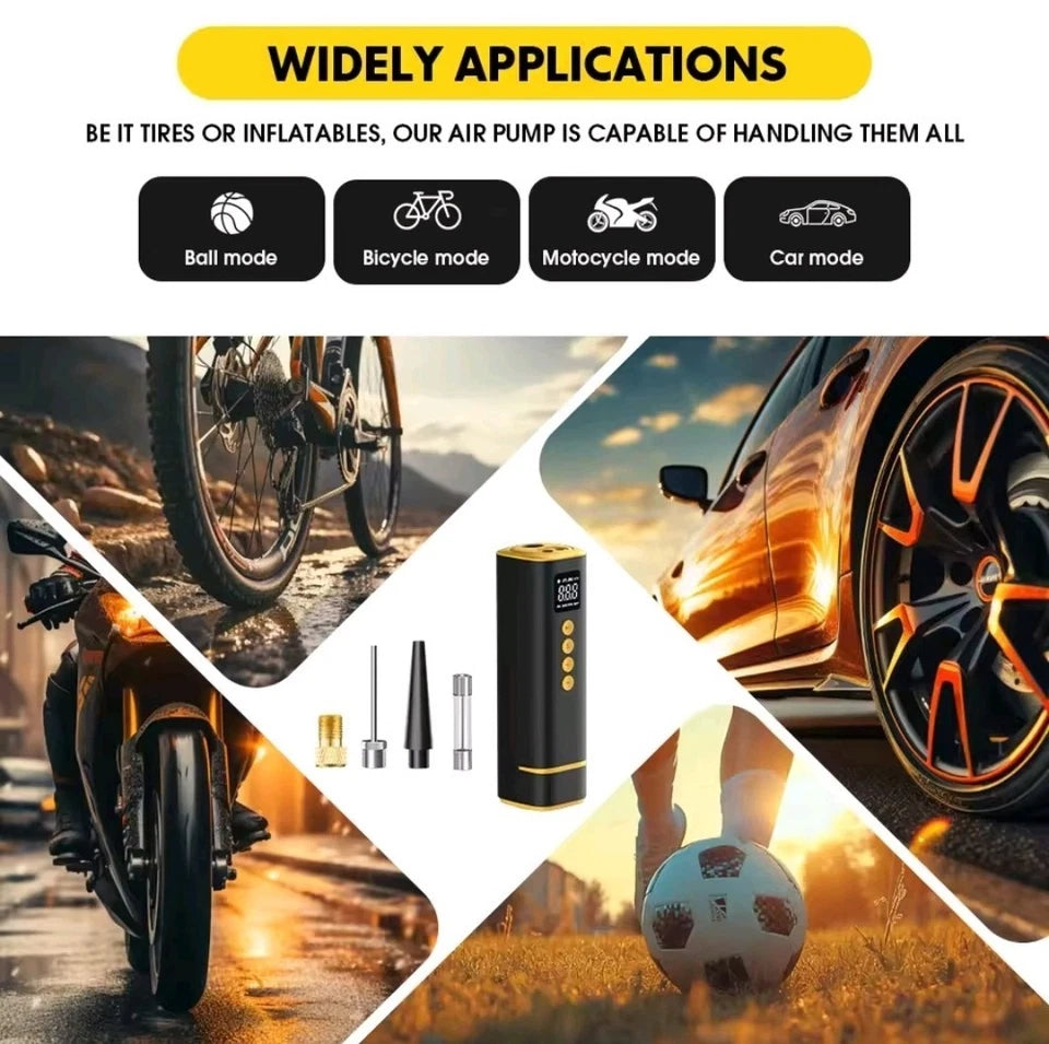 150 PSI portable Air Compressor Tire Inflator Fits Car Moto Bike Tires Air Pump