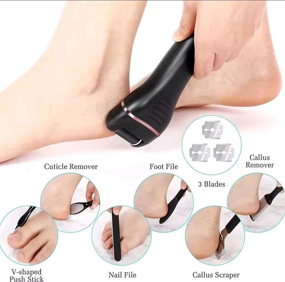 Pro Electric Foot Grinder File Callus Remover Dead Skin Power Pedicure Tool