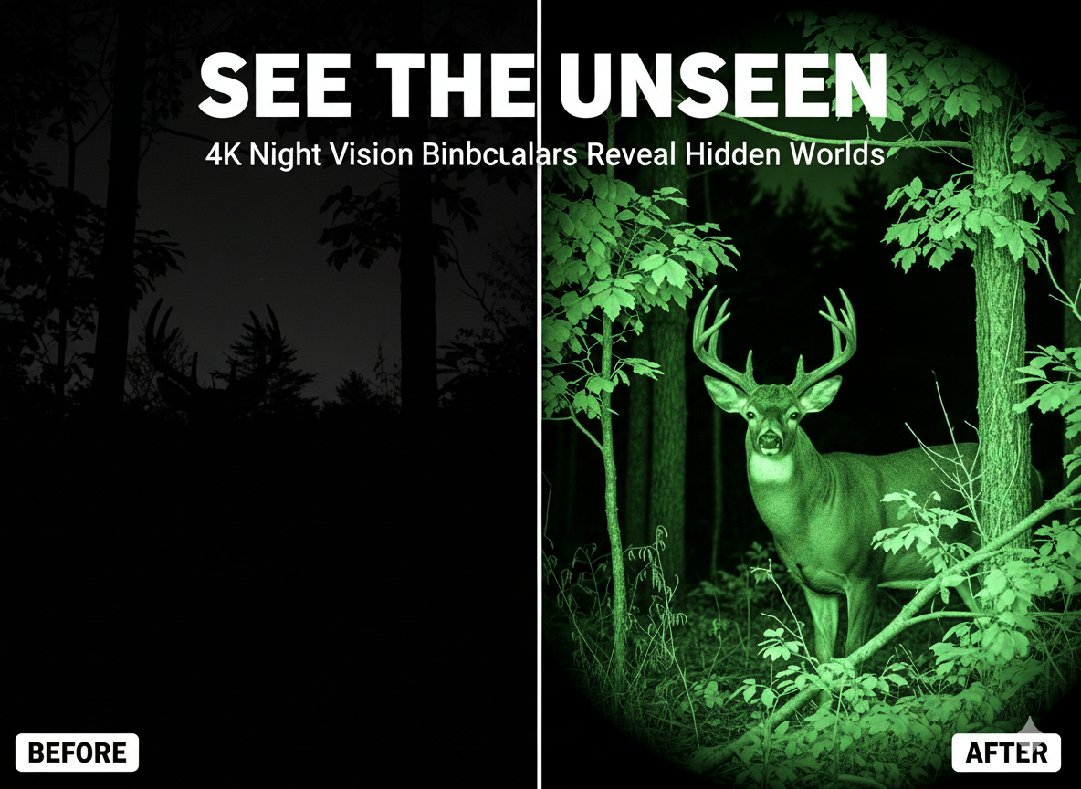 Share Night Vision Goggles Infrared Digital Binoculars For lotal Darkness Sunreillance