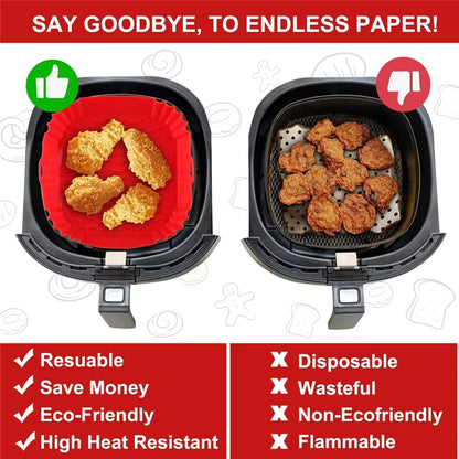 silicone air fryer liner Silicone Pot Basket Liners 6.3inch Round Non-stick