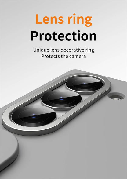 Premium Z Fold 7 Case with Hinge Protection, Kickstand & Wristband