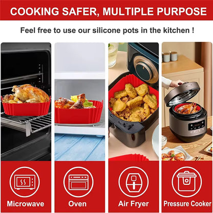silicone air fryer liner Silicone Pot Basket Liners 6.3inch Round Non-stick