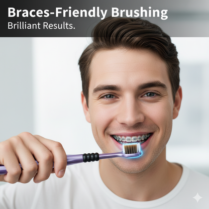 Three Sided Toothbrush 3 Sided Toothbrush For Adult Tri-Head Multi-Angle