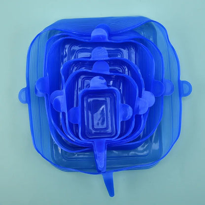24pc Silicone Stretch Lids Reusable Durable Food Storage For Bowls Cover