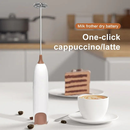 Electric Milk Frother Handheld Whisk Mixer Stirrer Coffee Egg USB Rechargeable