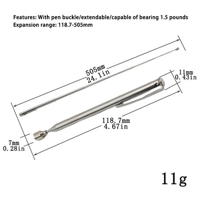 3pcs Magnet Pickup Tool Stick Telescoping Include 8 lb Grabber Extend