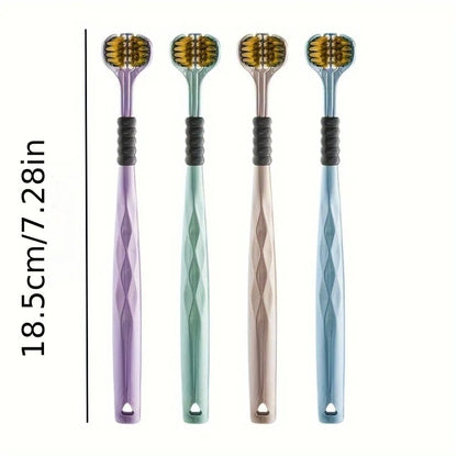 Three Sided Toothbrush 3 Sided Toothbrush For Adult Tri-Head Multi-Angle