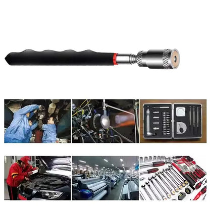 3pcs Magnet Pickup Tool Stick Telescoping Include 8 lb LED Light Grabber Extend