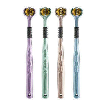 Three Sided Toothbrush 3 Sided Toothbrush For Adult Tri-Head Multi-Angle