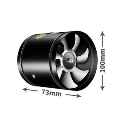 Exhaust Fan Portable Kitchen Ventilation Fan Wall Mount with Backdraft Damper