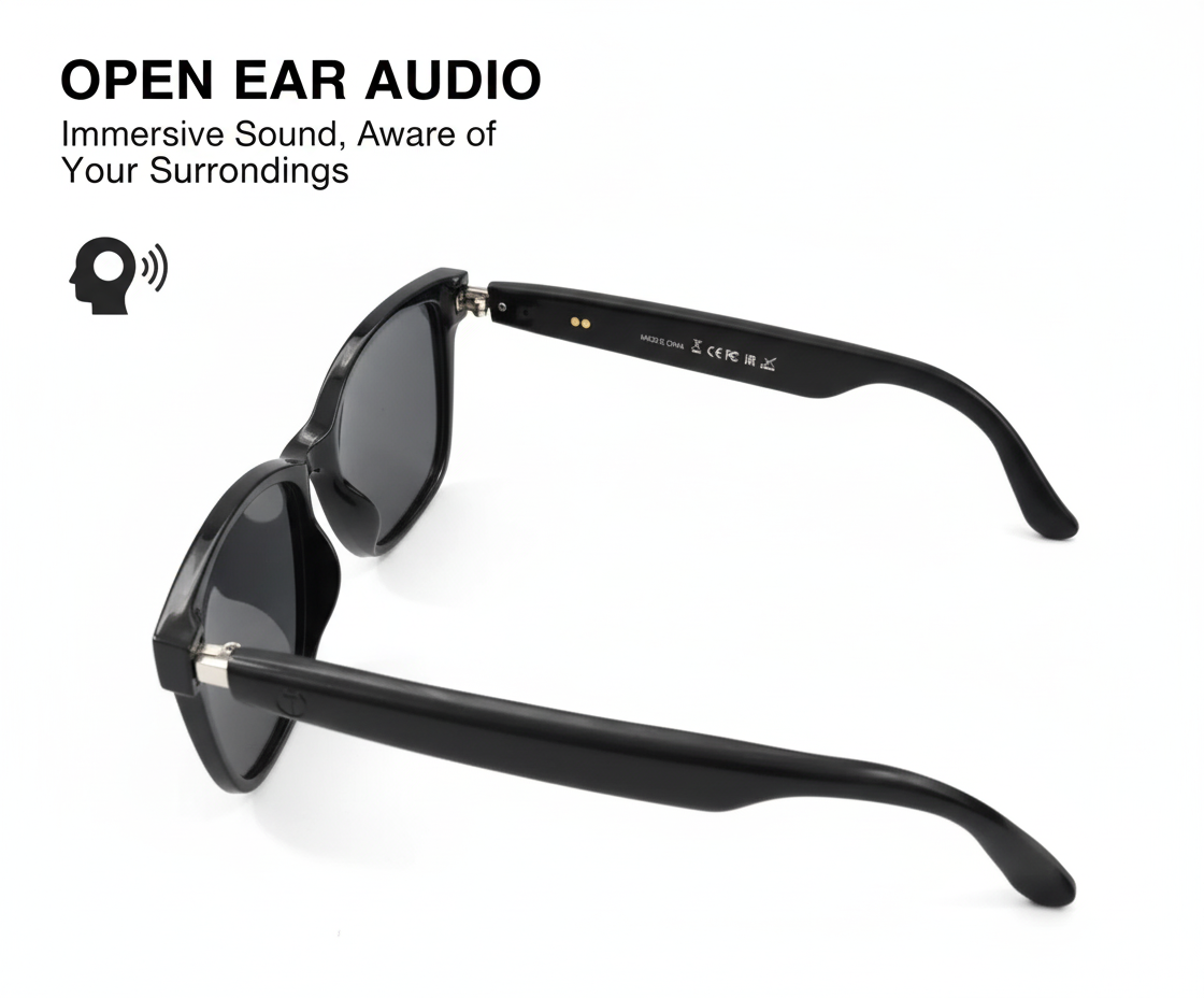 GS Smart Glasses Black / Lentes Inteligentes Negro